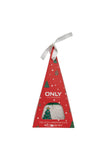 Only 2'li Noel Çorabı Seti - Noel Ağacı & Şeker Kamışı Desenli - Sıcak & Rahat