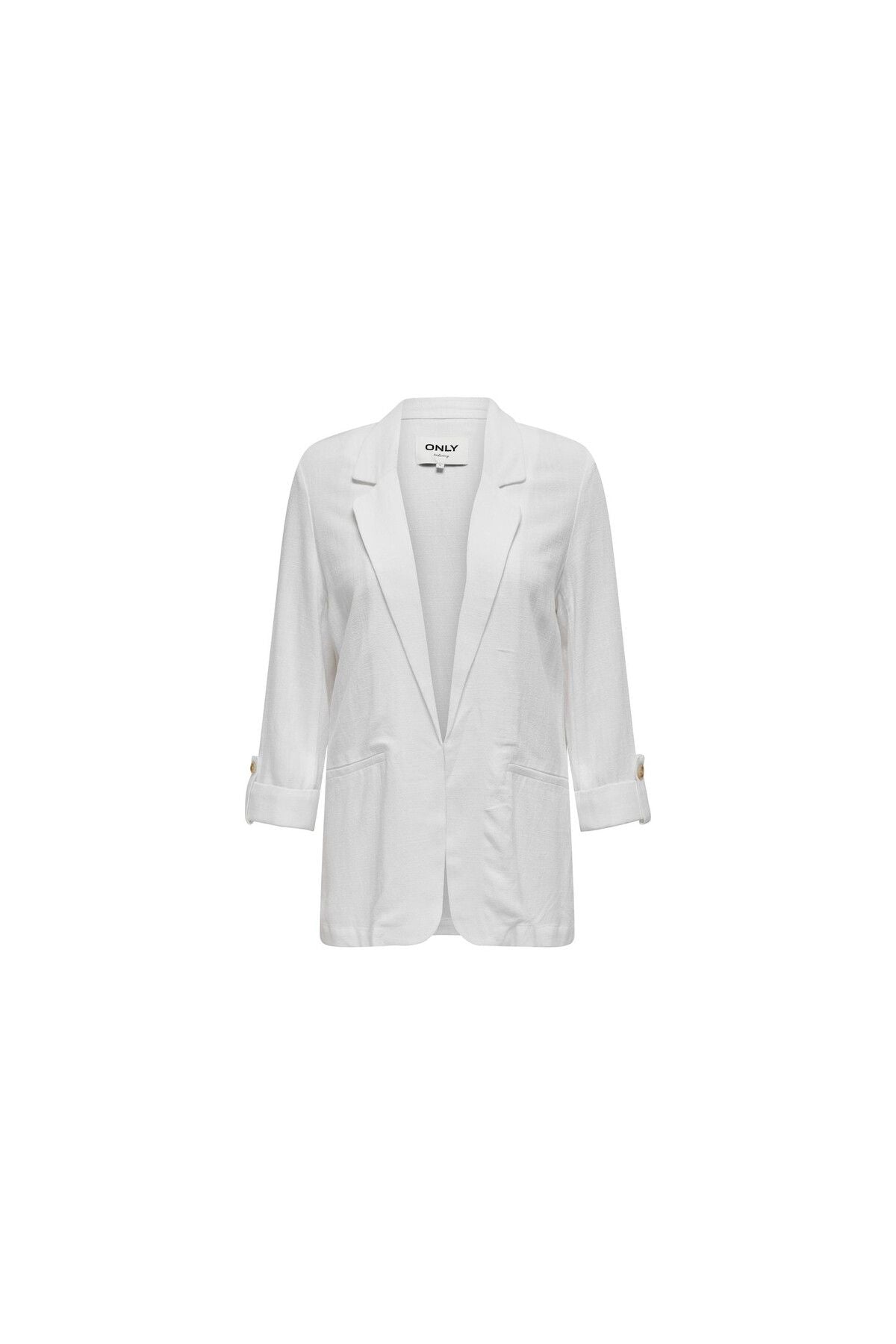 Only Minimalist Keten Blazer - Oversize 3/4 Kol Günlük Kadın Ceket Main image