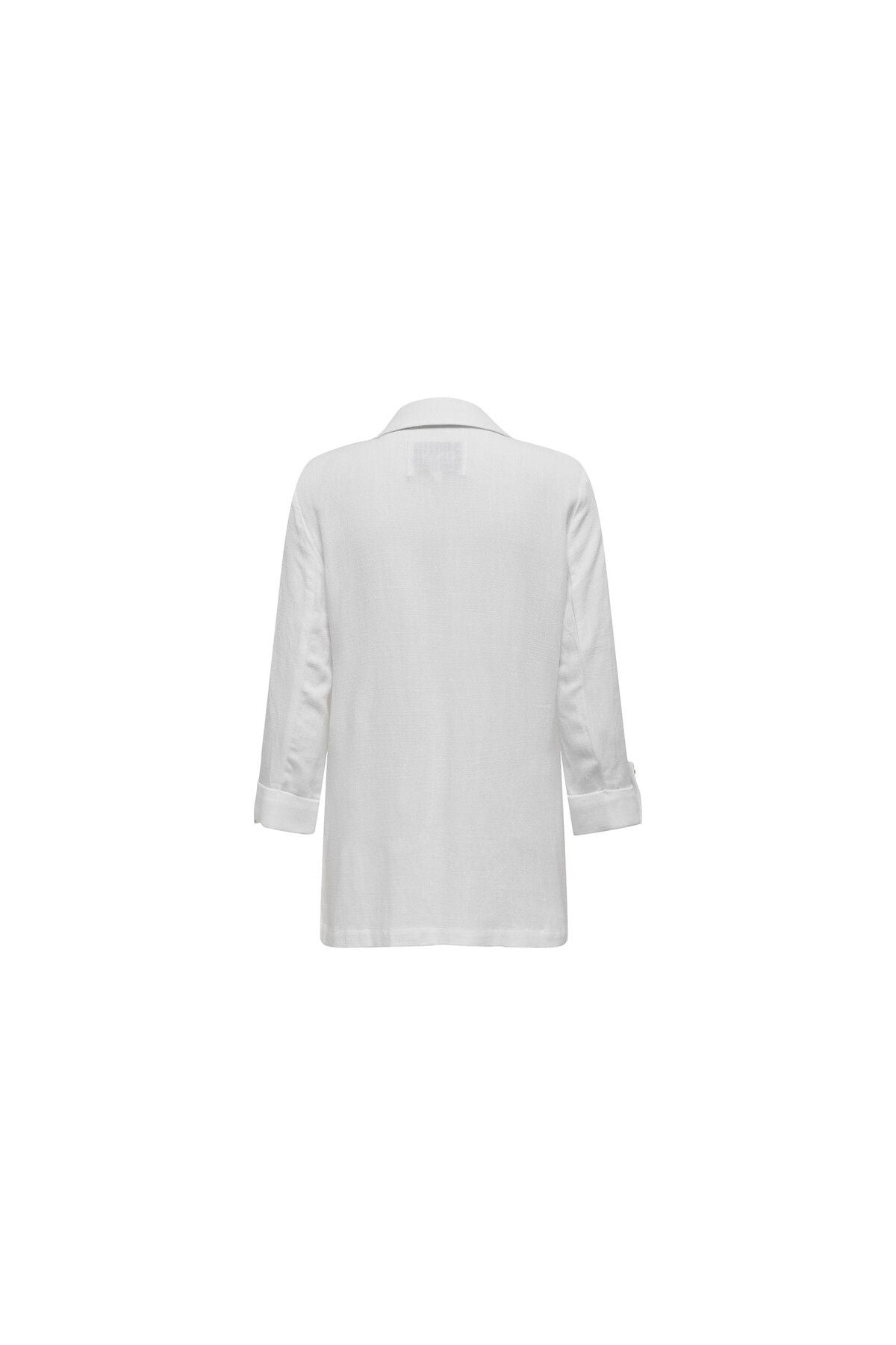Only Minimalist Keten Blazer - Oversize 3/4 Kol Günlük Kadın Ceket Secondary image