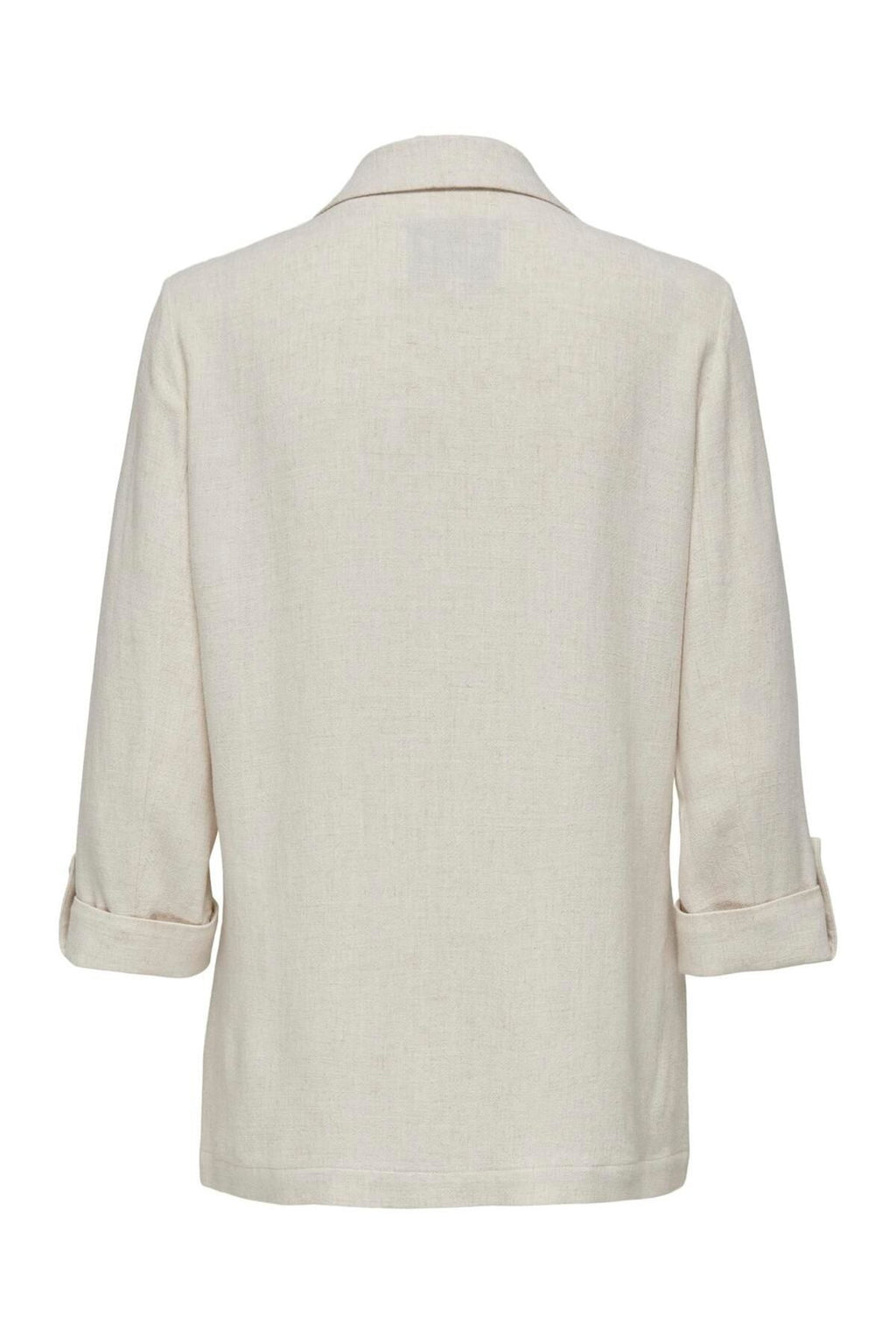 Only Minimalist Keten Blazer - Oversize 3/4 Kol Günlük Kadın Ceket