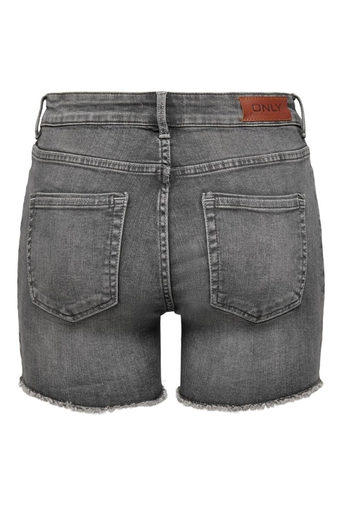 Only Yüksek Bel Mini Denim Şort - Günlük Şık Tarz
