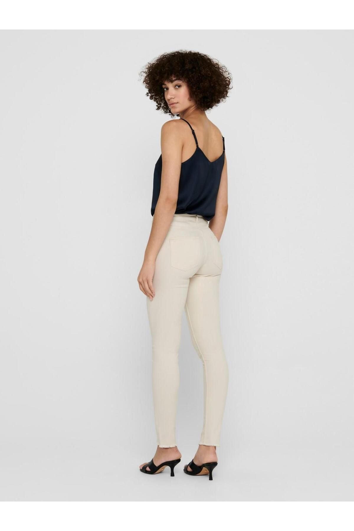 Only Minimalist Slim Fit Midi Kadın Pantolon - Günlük Şıklık Secondary image
