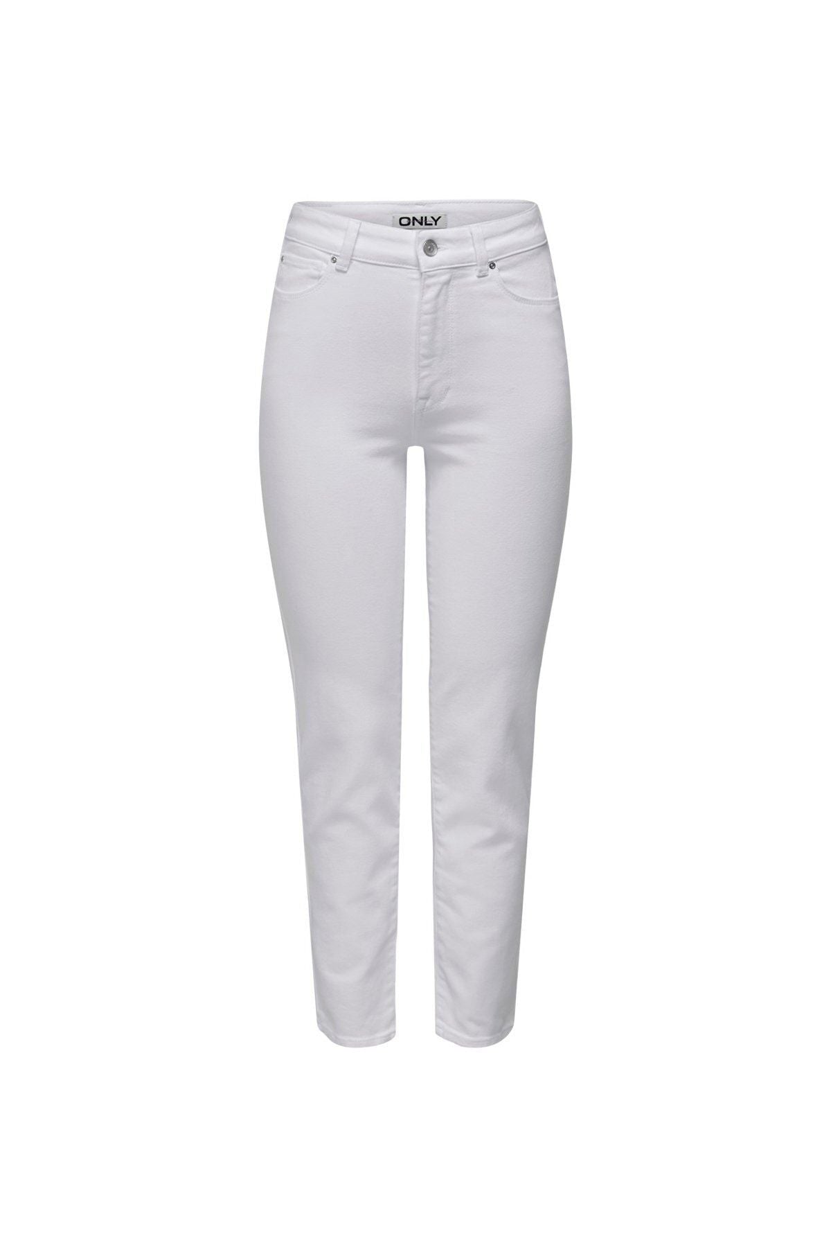 Only Minimalist Yüksek Bel Midi Jean Pantolon - Günlük & Şık Main image
