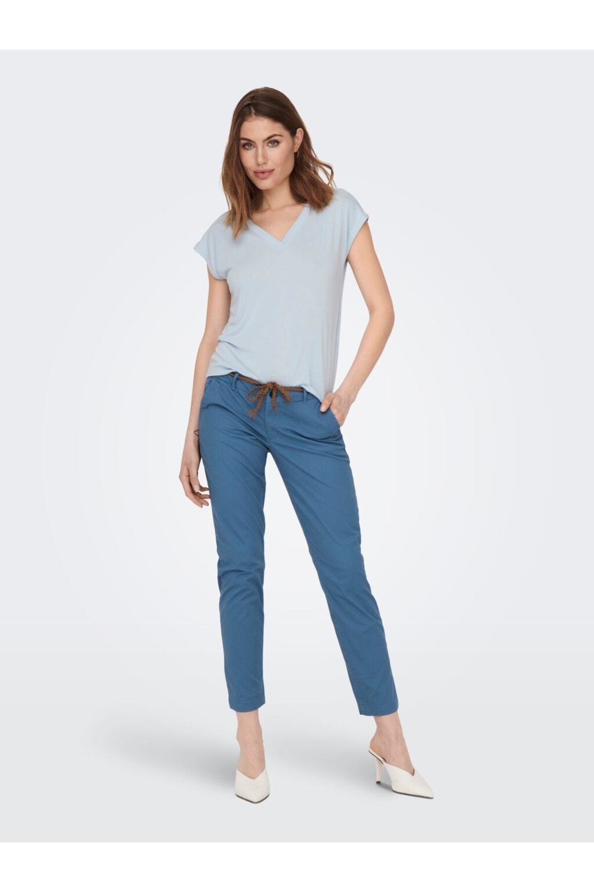 Only Kadın Regular Fit Pantolon - Minimalist Tarz Günlük