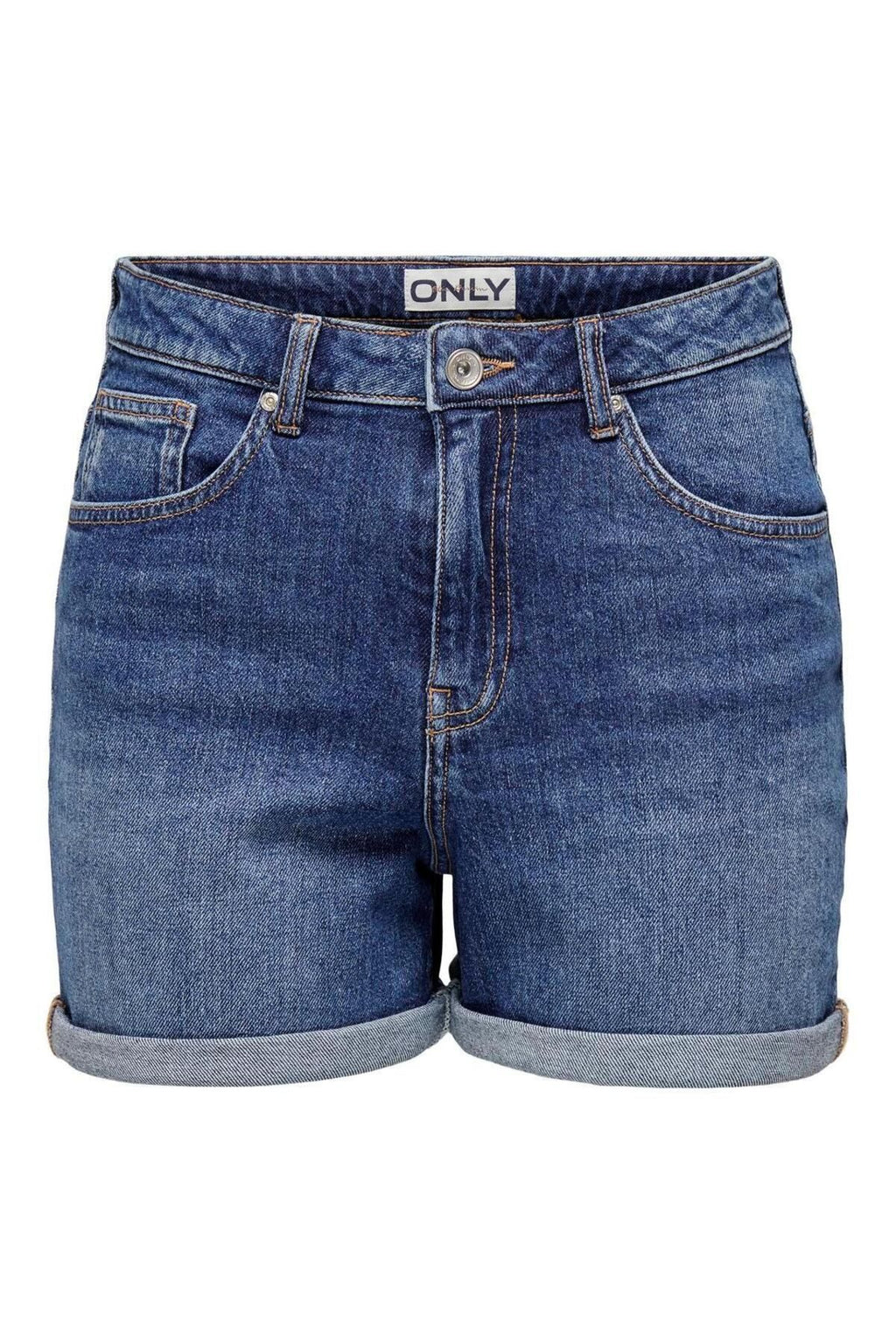 Only Yüksek Bel Mini Denim Şort - Minimalist Günlük Stil - Hızlı Kargo