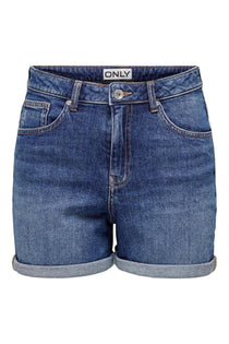 Only Yüksek Bel Mini Denim Şort - Minimalist Günlük Stil - Hızlı Kargo
