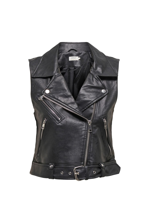 Only Crop Deri Yelek: Minimalist Streetwear Tarzı - Hemen Al!