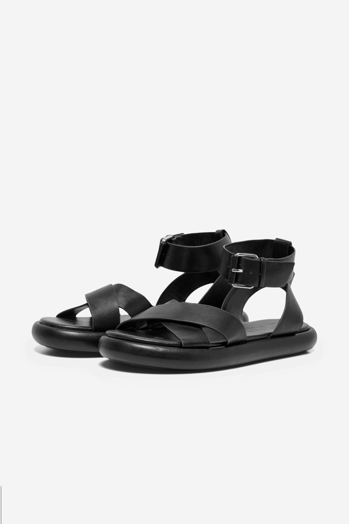 Only Minimalist Deri Düz Sandalet - Kayışlı - Günlük Secondary image