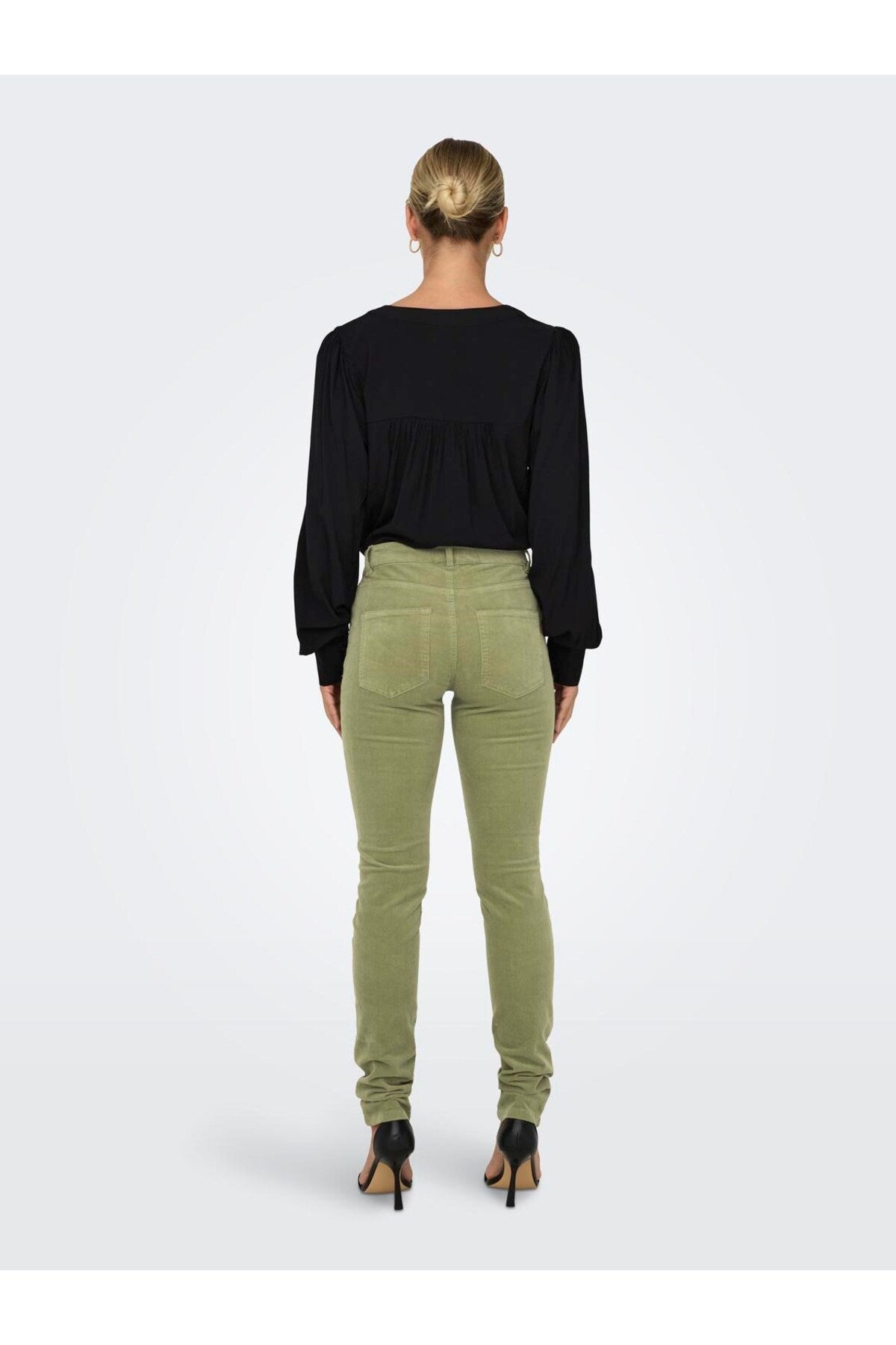 Only Minimalist Korduroy Pantolon - Yüksek Bel Dar Paça