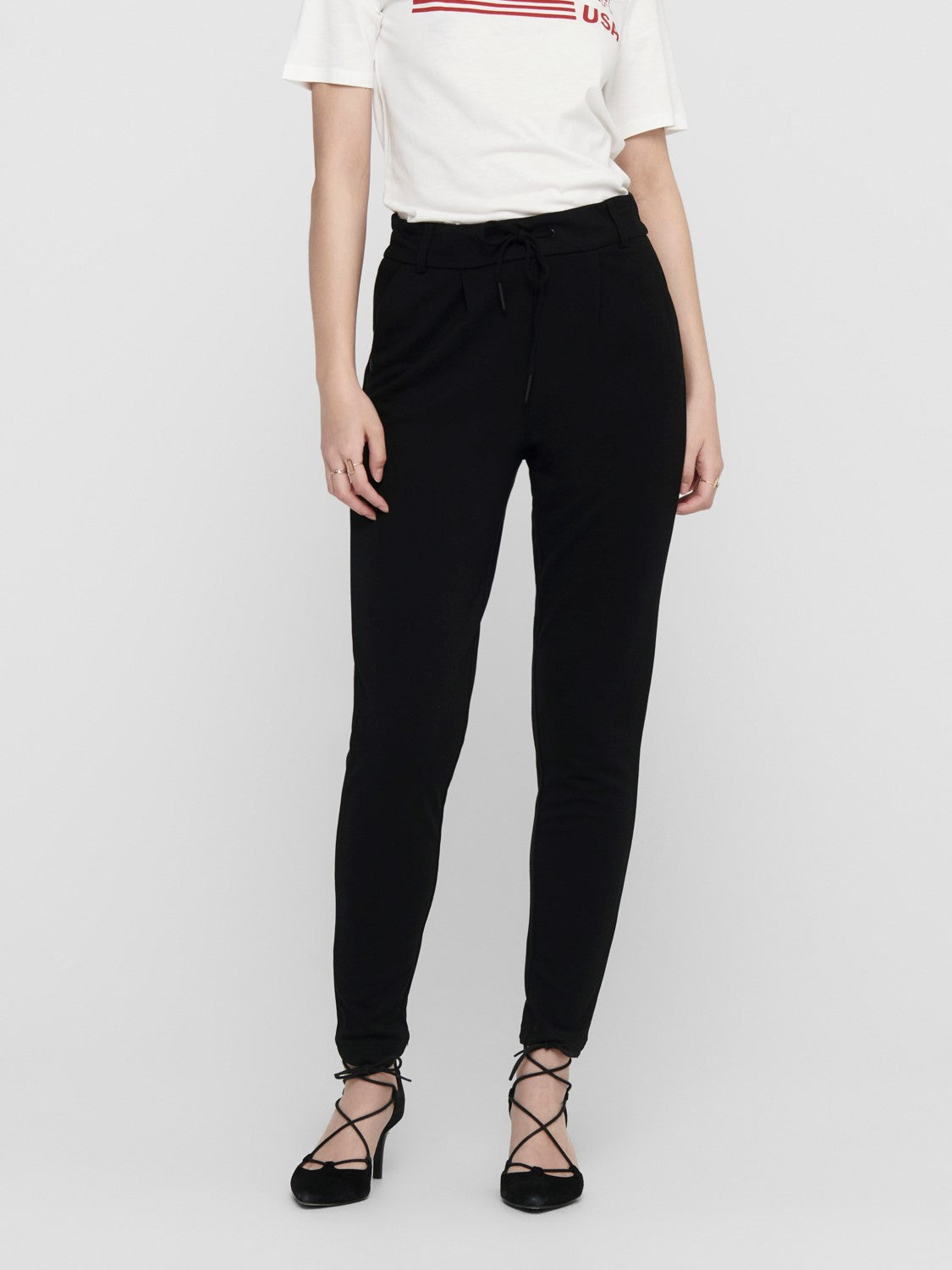 Only Minimalist Yüksek Bel Midi Kadın Pantolon - Günlük Şık İkincil görsel
