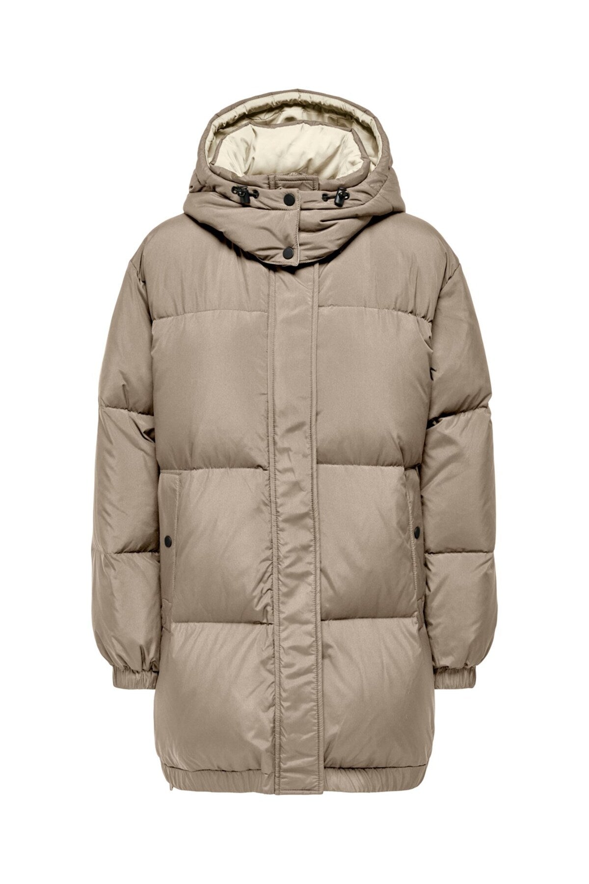 Only Oversize Kapüşonlu Midi Şişme Mont - Kışlık Günlük Secondary image