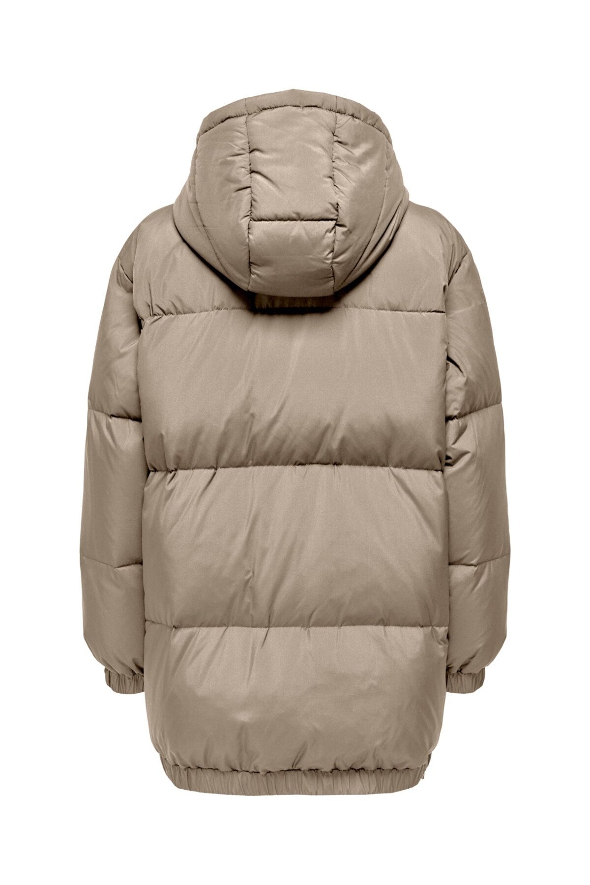 Only Oversize Kapüşonlu Midi Şişme Mont - Kışlık Günlük