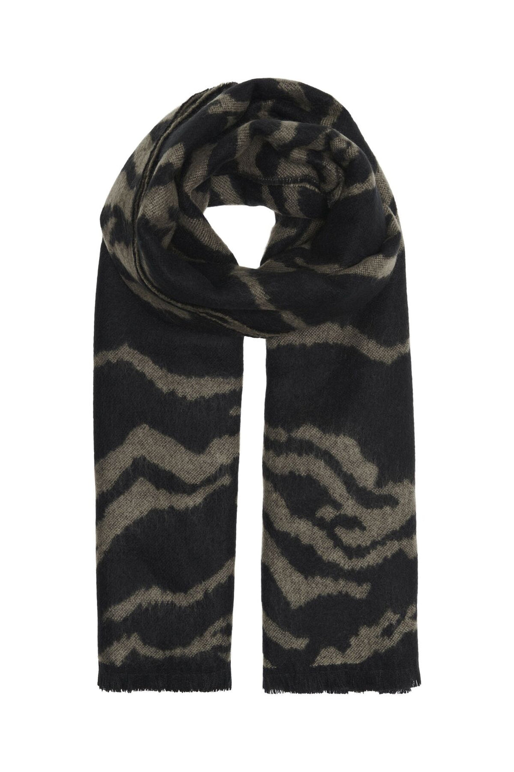 Only Oversize Zebra Desenli Atkı - Kışlık Şal