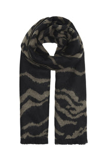 Only Oversize Zebra Desenli Atkı - Kışlık Şal