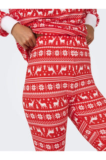 Only Uzun Kol Gece Pijama Takımı - Rahat ve Sıcak Kışlık Desen