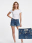 Only Yüksek Bel Mini Denim Şort - Minimalist Günlük Stil - Hızlı Kargo