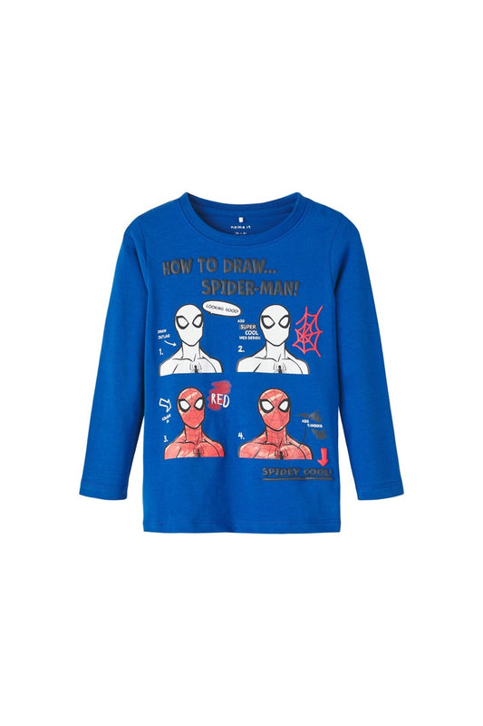 Örümcek Adam Spider-Man Baskılı Erkek Çocuk Uzun Kol Sweatshirt