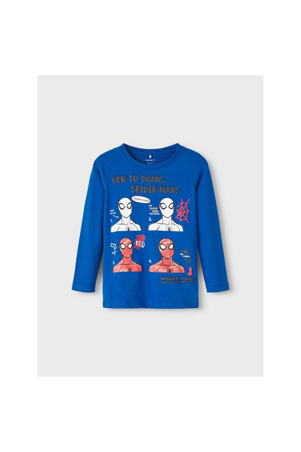 Örümcek Adam Spider-Man Baskılı Erkek Çocuk Uzun Kol Sweatshirt