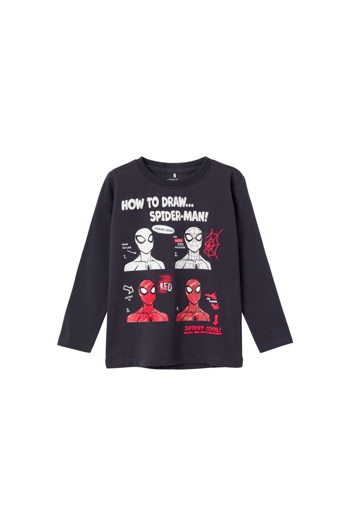Örümcek Adam Spider-Man Baskılı Erkek Çocuk Uzun Kol Sweatshirt Main image