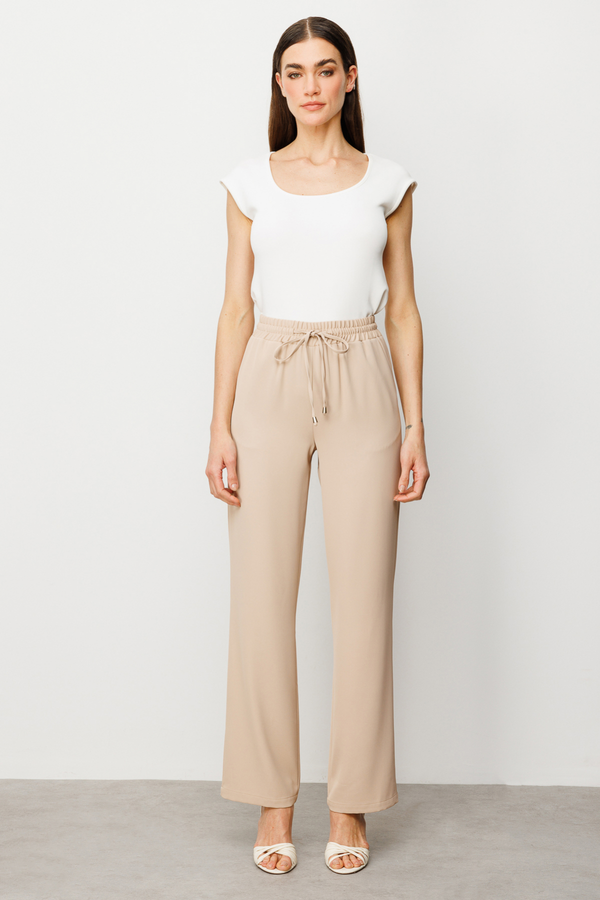 Ekol Minimalist Oversize Kadın Pantolon - Yüksek Bel - Rahat