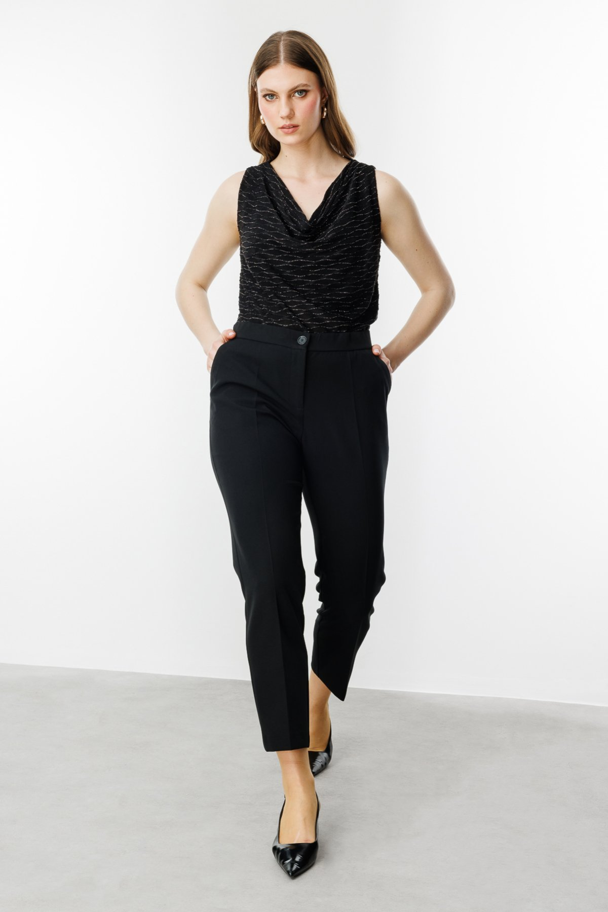 Ekol BB Minimalist Kadın Pantolon - 7/8 Boy - Şık ve Rahat Secondary image