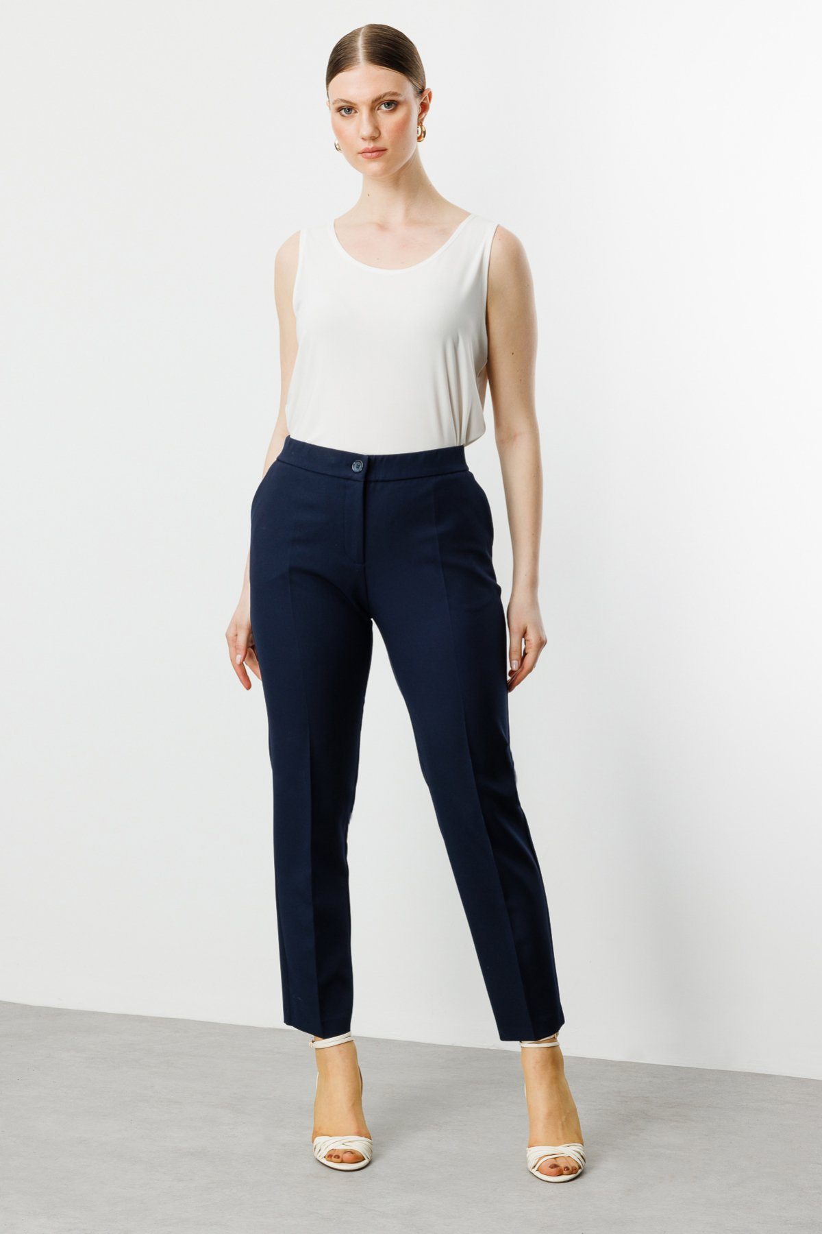 Ekol BB Minimalist Kadın Pantolon - 7/8 Boy - Şık ve Rahat