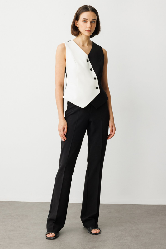 Ekol Flare Paça Cepsiz Pantolon