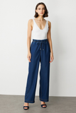 Ekol Wide Leg Trousers with Elastic Waistband