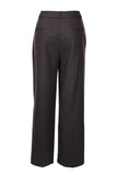 Ekol Women's High-Waisted Midi Pants - Minimalist Straight Cut