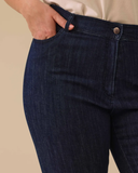 Plus Size Ankle Length Jeans with Pockets