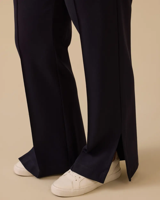 Plus size Gala-Xi slit trousers