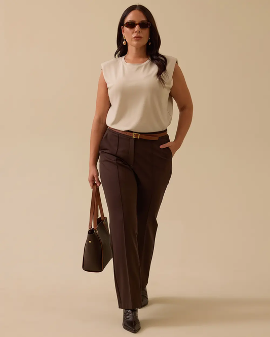 Plus size classic trousers with pockets Gala-Xi