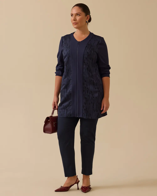 Plus size classic fit ankle length trousers Gala-Xi