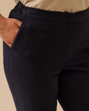 büyük beden cepli tam boy klasik kesim pantolon Gala-Xi