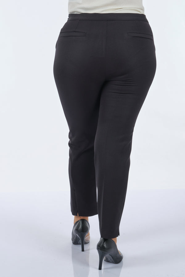 Garni Minimalist Yüksek Bel Kadın Pantolon - Günlük & İş