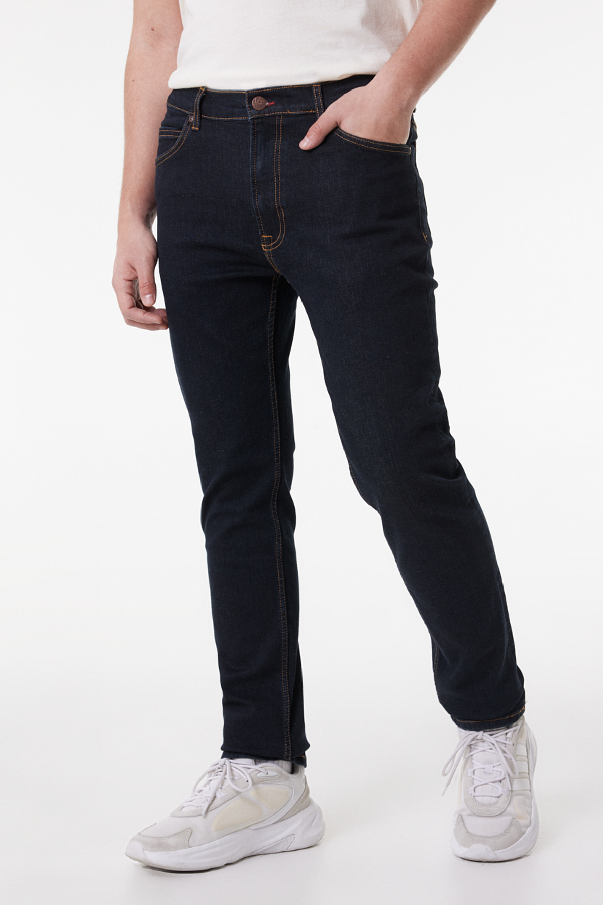 Rider Slim Fit Dar Kesim Normal Bel Esnek Jean Kot Pantolon Lee Secondary image
