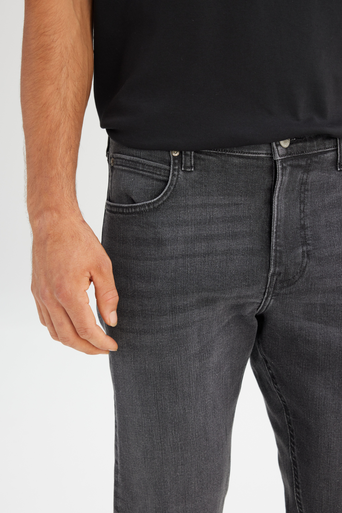 Pamuklu Staight Fit Normal Kesim Cepli Esnek Jean Kot Denim Pantolon Lee Secondary image