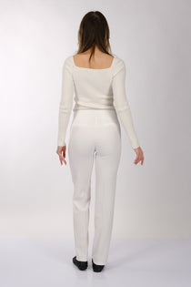 Modiva Minimalist Yüksek Bel Regular Fit Kadın Pantolon - Günlük & İş