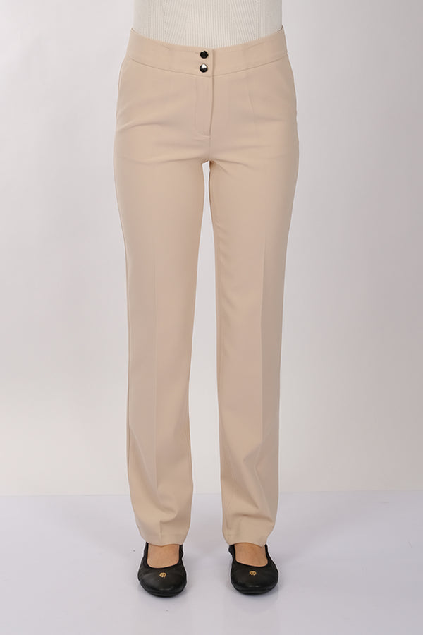 Modiva Minimalist Yüksek Bel Regular Fit Kadın Pantolon - Günlük & İş