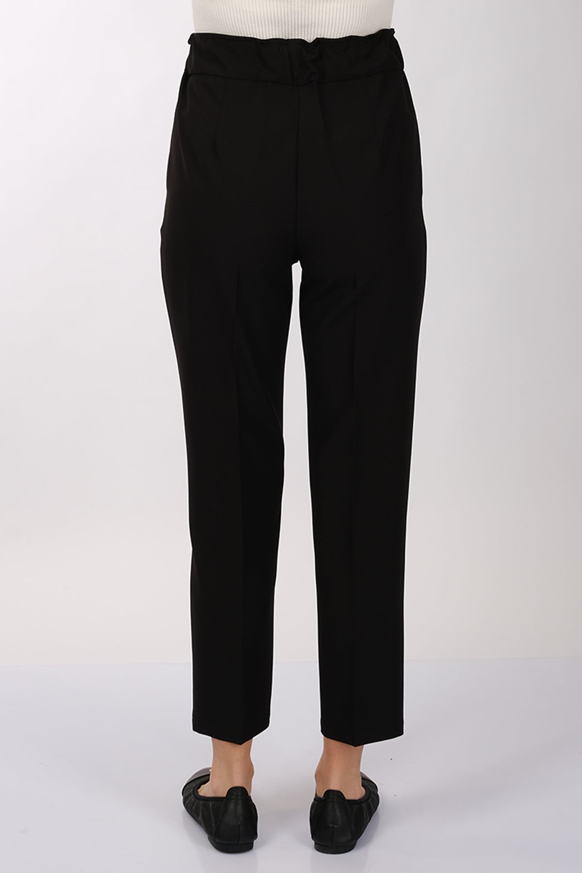 Modiva Minimalist Yüksek Bel Crop Pantolon - Günlük & İş