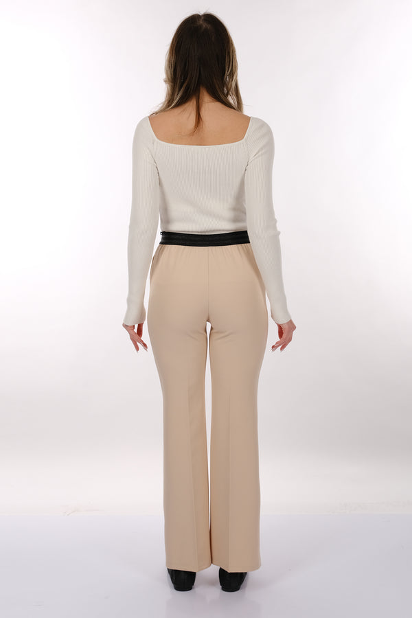 Modiva Minimalist Yüksek Bel Midi Kadın Pantolon - Günlük & Ofis Şıklığı