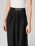 Nocturne Trousers with Double Buckle Belt Detail