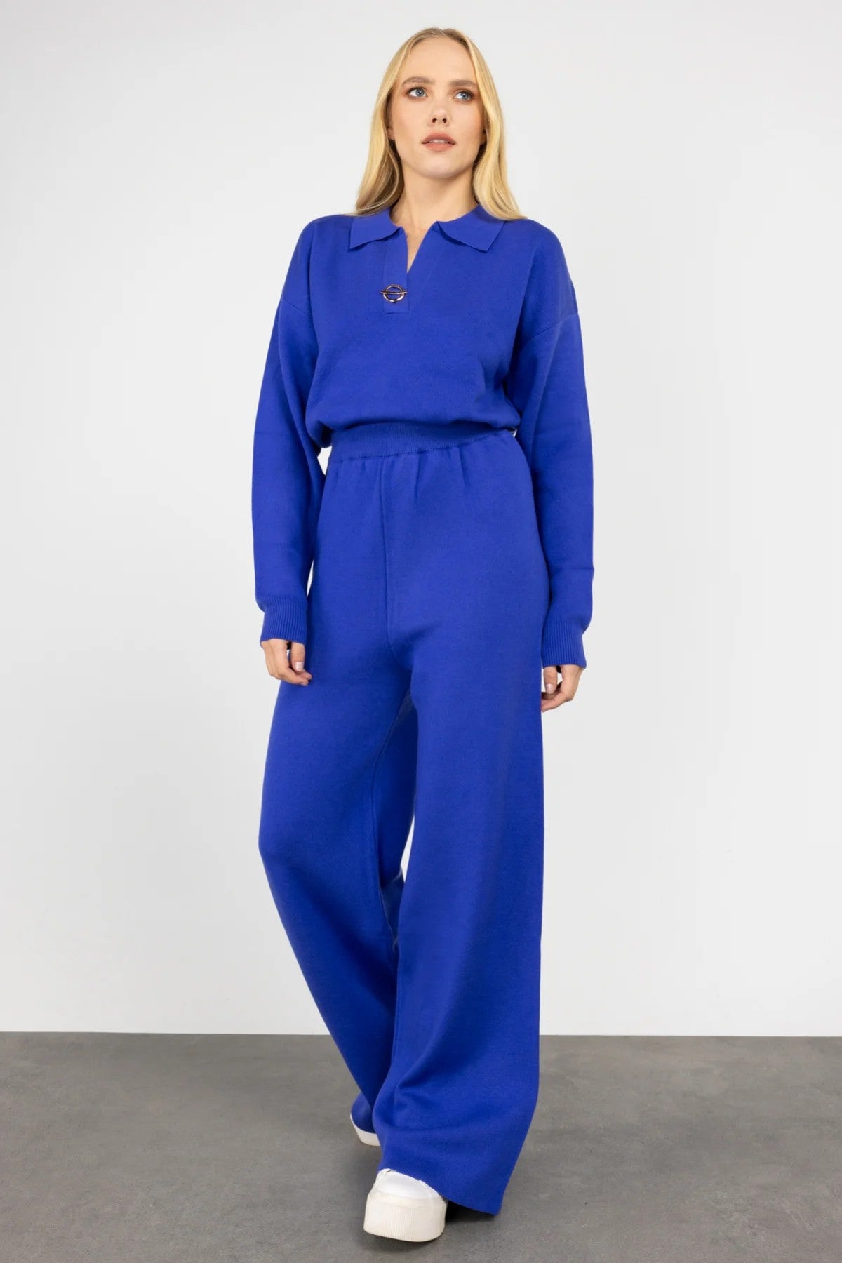 On Kadın Oversize Geniş Paça Minimalist Pantolon - Hızlı Kargo Main image