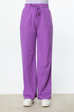 Wide Leg Trousers with Elastic Waistband