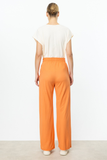 Wide Leg Trousers with Elastic Waistband