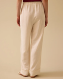 SCL Minimalist Oversize Kadın Pantolon - Geniş Paça Midi