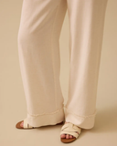 SCL Minimalist Oversize Kadın Pantolon - Geniş Paça Midi