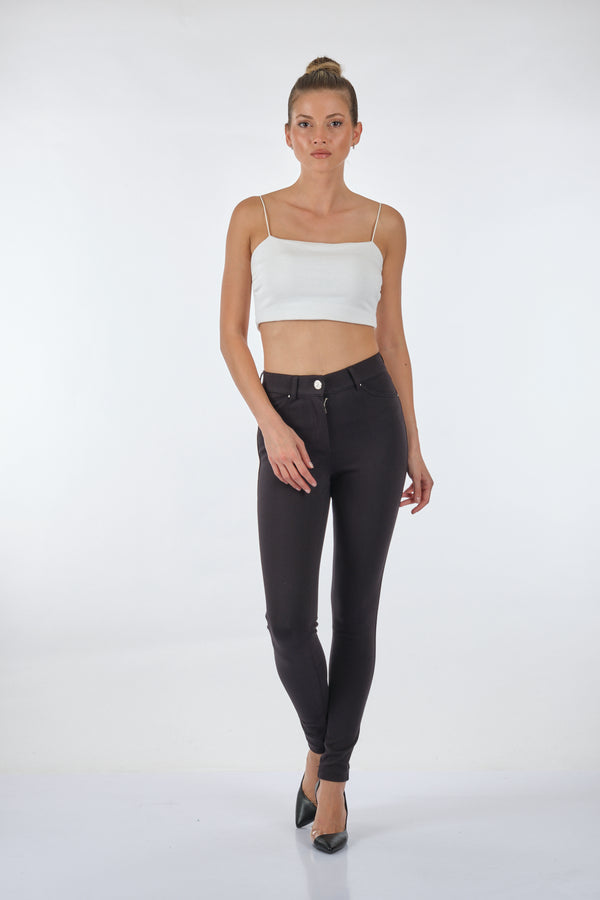 Seleste Yüksek Bel Slim Fit Kadın Pantolon - Günlük Kullanım