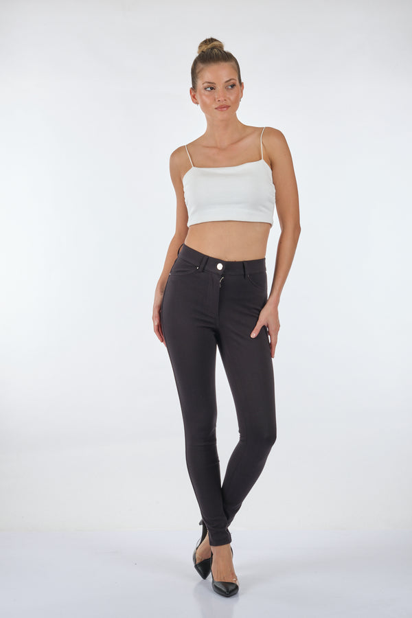 Seleste Yüksek Bel Slim Fit Kadın Pantolon - Günlük Kullanım