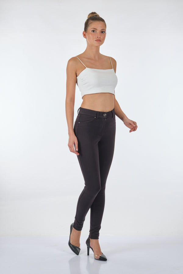Seleste Yüksek Bel Slim Fit Kadın Pantolon - Günlük Kullanım
